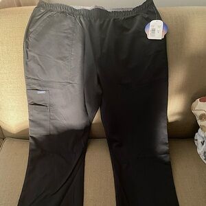 XL Sanibel Scrub Pants, Black, Petite